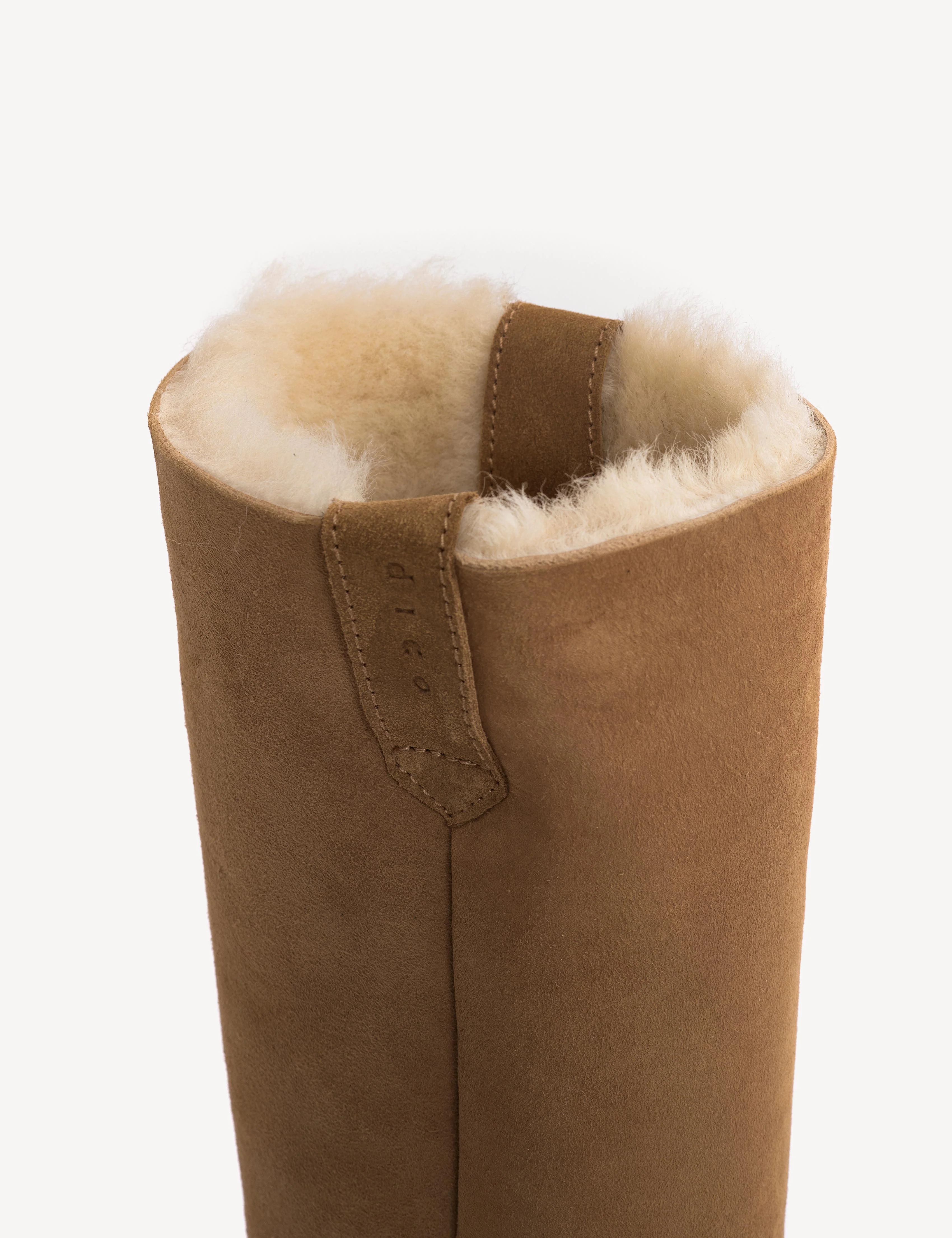 Ann Gaucho Boot In Tan Shearling Fur - Image 7