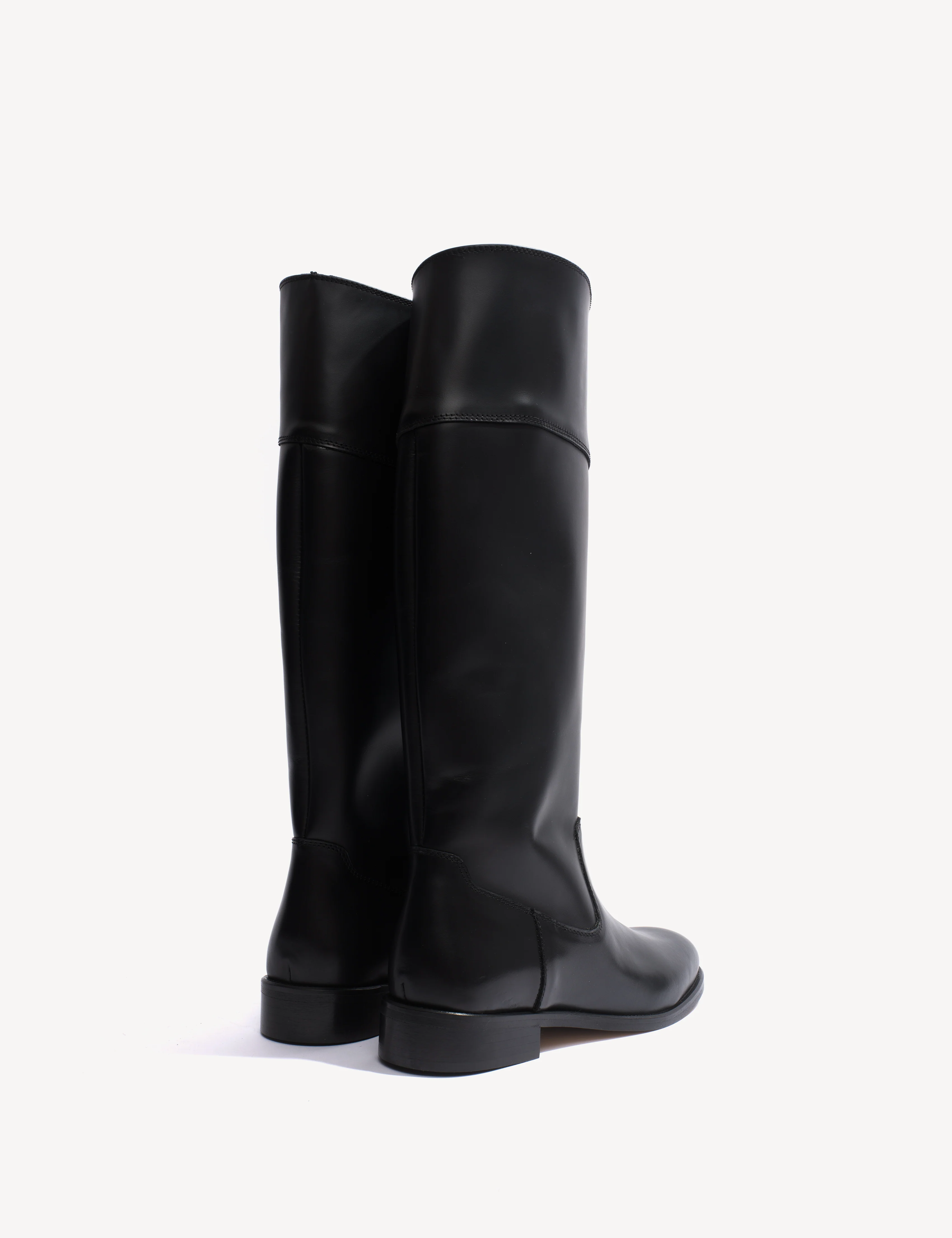 Cavalry Boot In Black Calfskin - Image 4