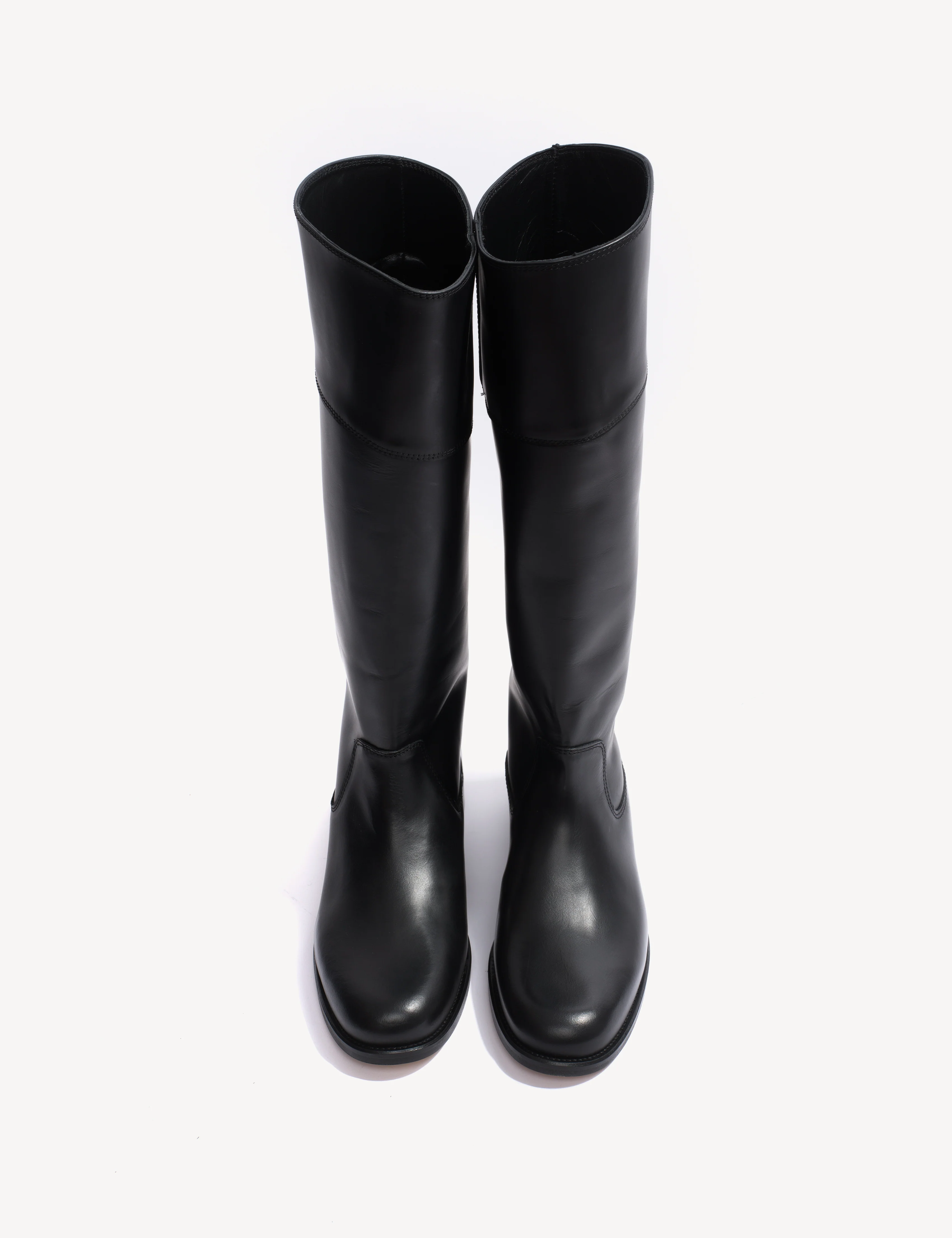 Cavalry Boot In Black Calfskin - Image 5