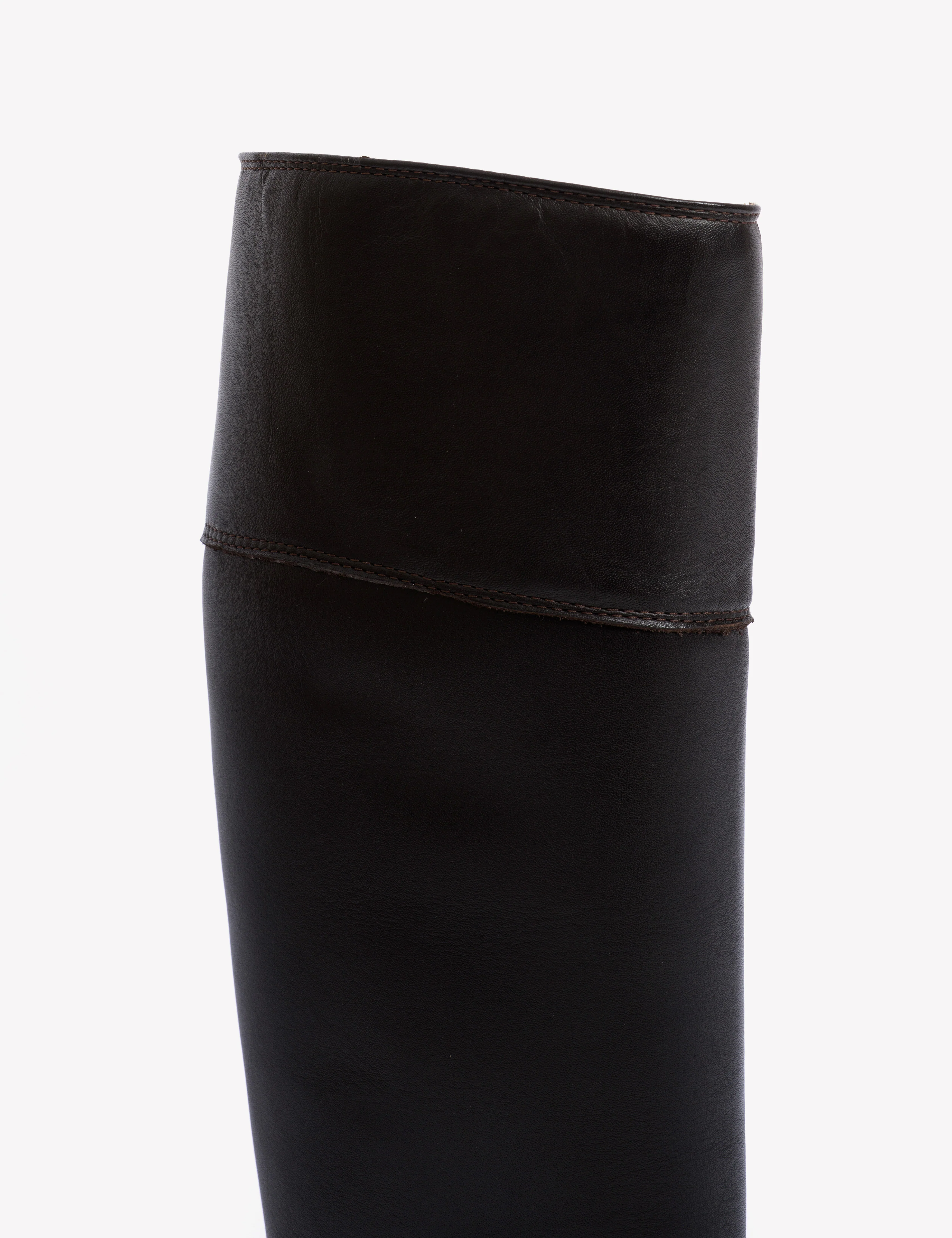 Cavalry Boot In Dark Brown Calfskin - Image 8