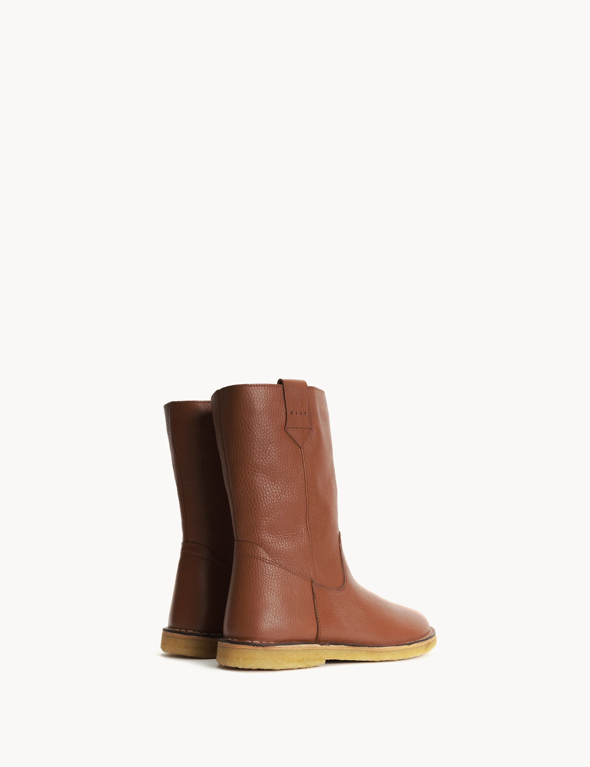 Surf Boot In Cognac Gravado Leather - Image 3