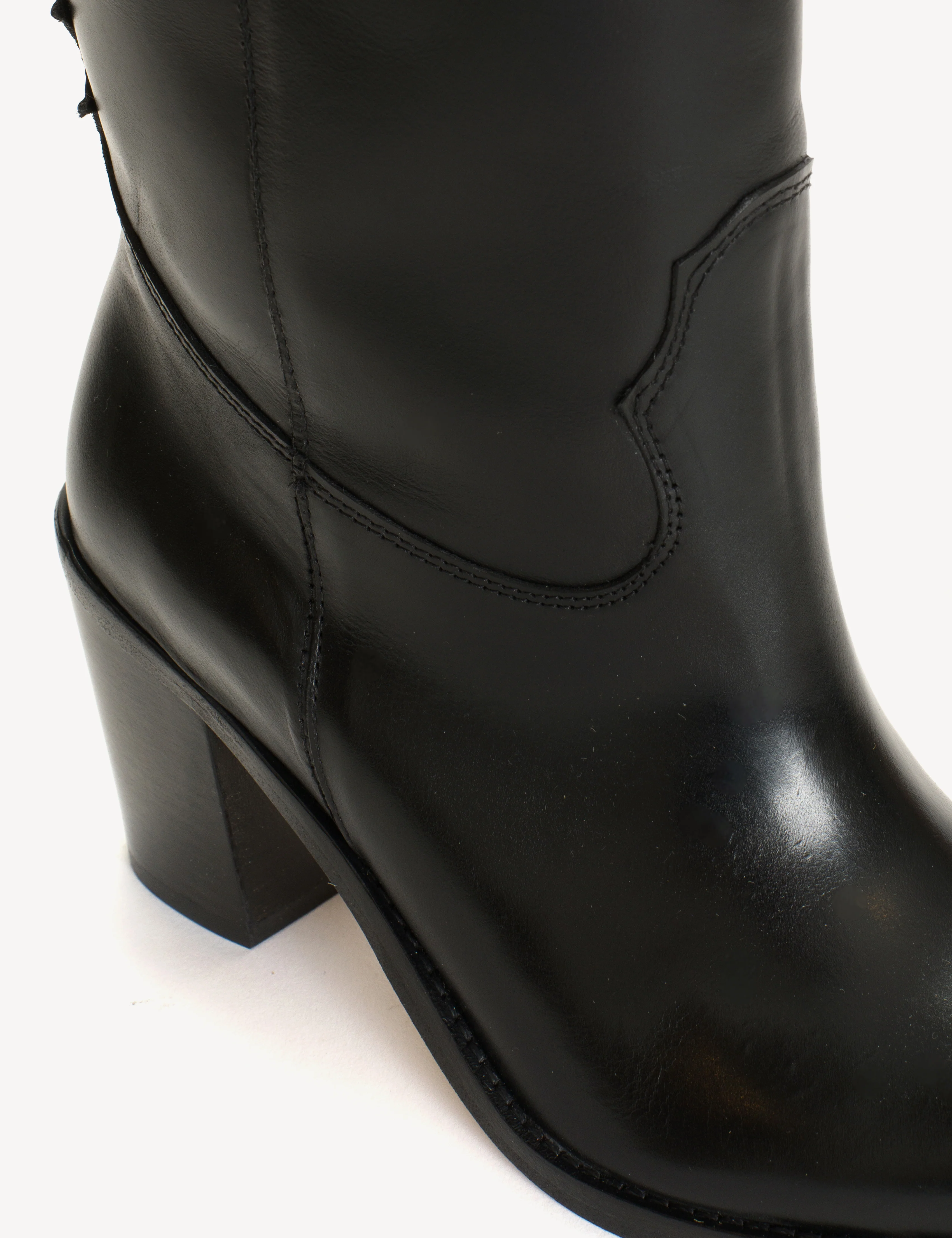 Janie Boot In Black Texas Leather - Image 7