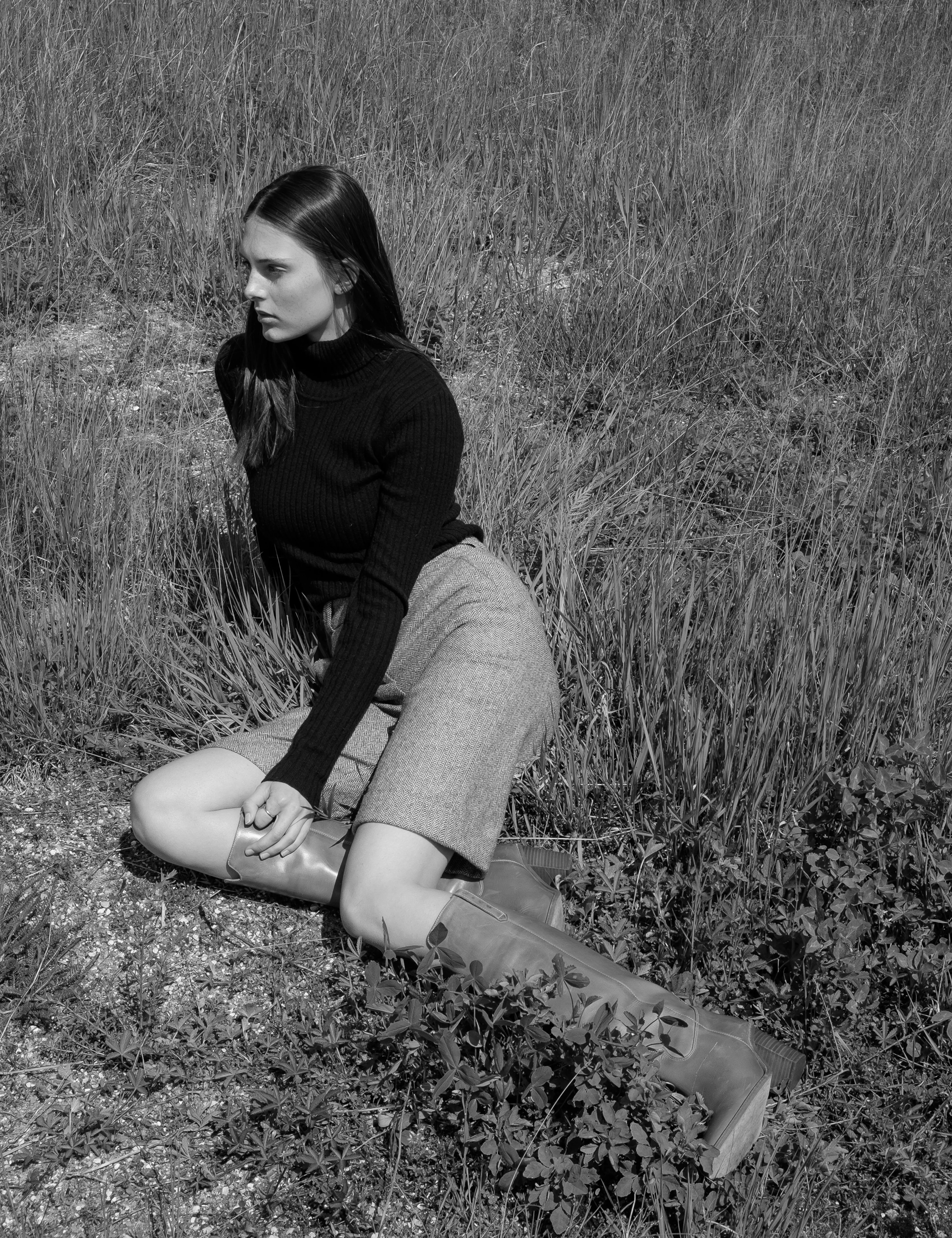 Janie Boot In Black Texas Leather - Image 8