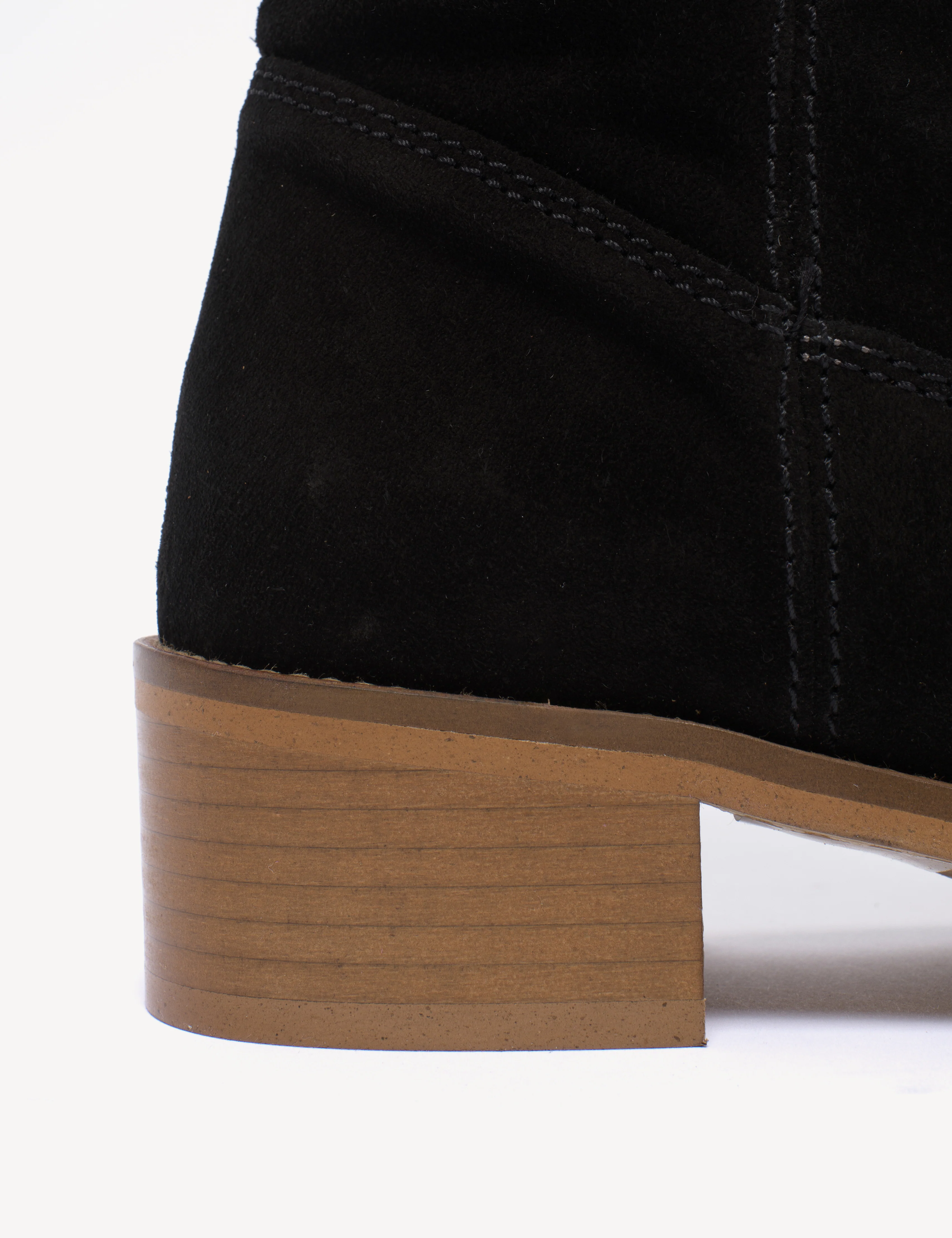 Julia Gaucho Boot In Black Calf Suede - Image 7