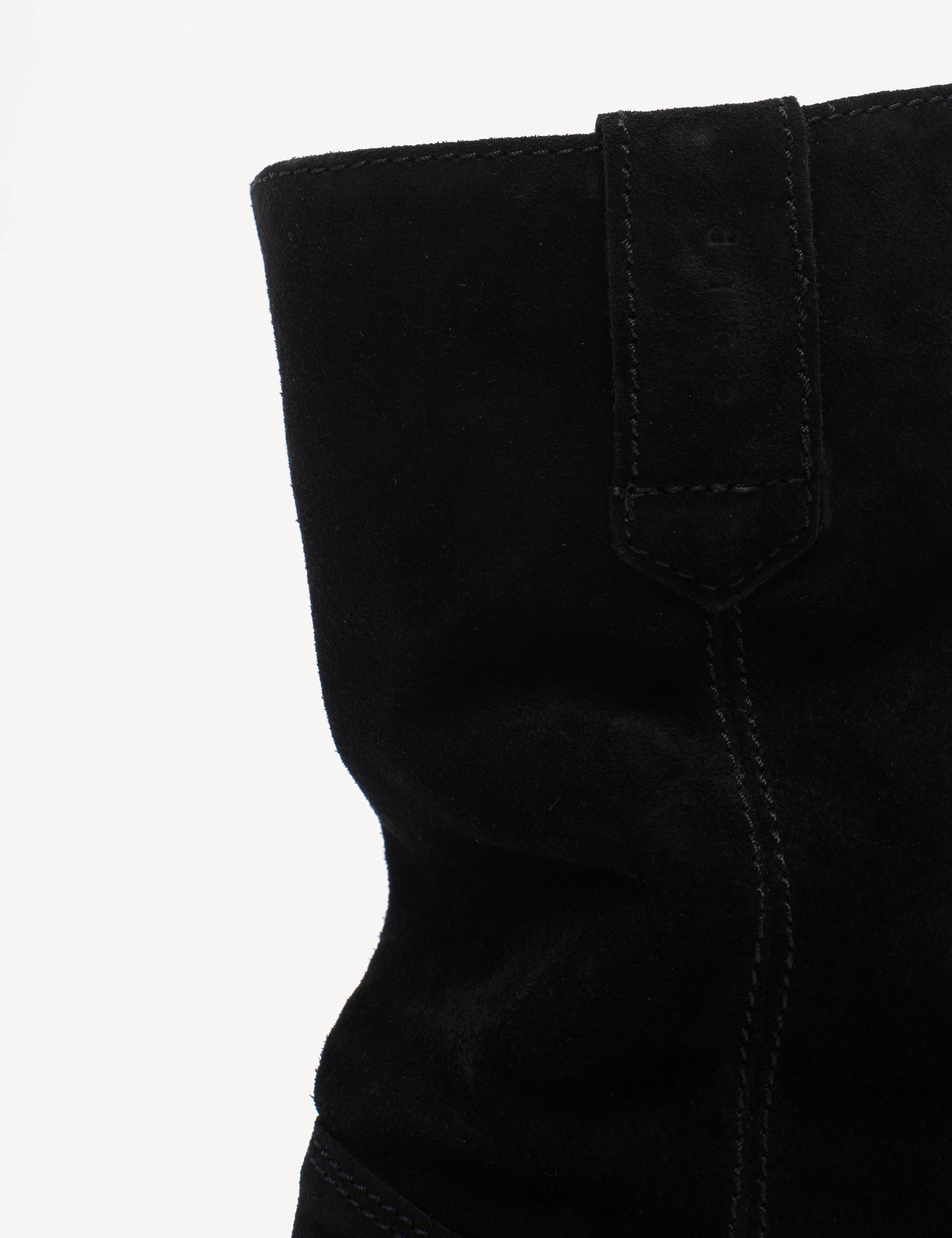 Julia Gaucho Boot In Black Calf Suede - Image 8