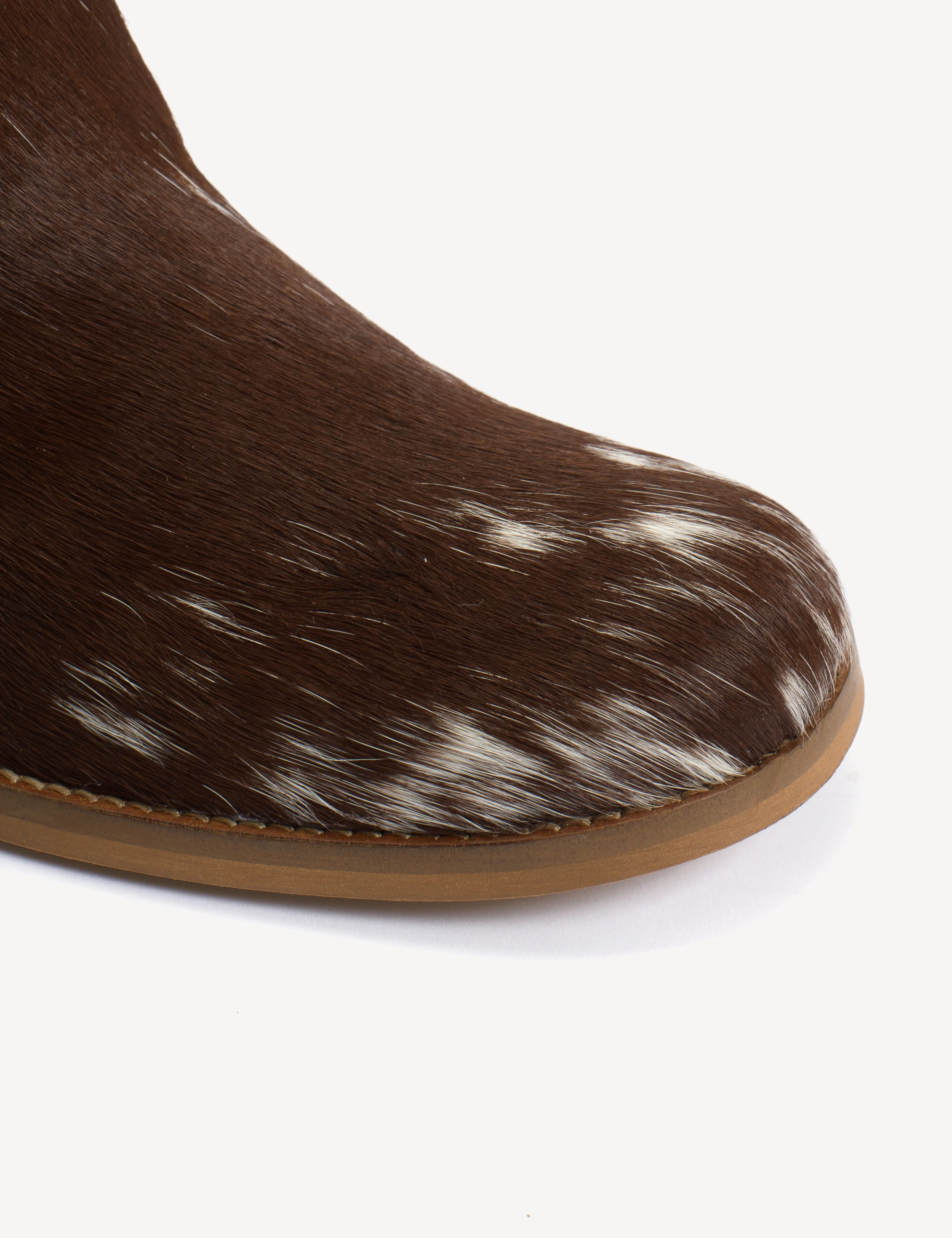 Julia Gaucho Boot In Brown Shades Cow Fur - Image 10