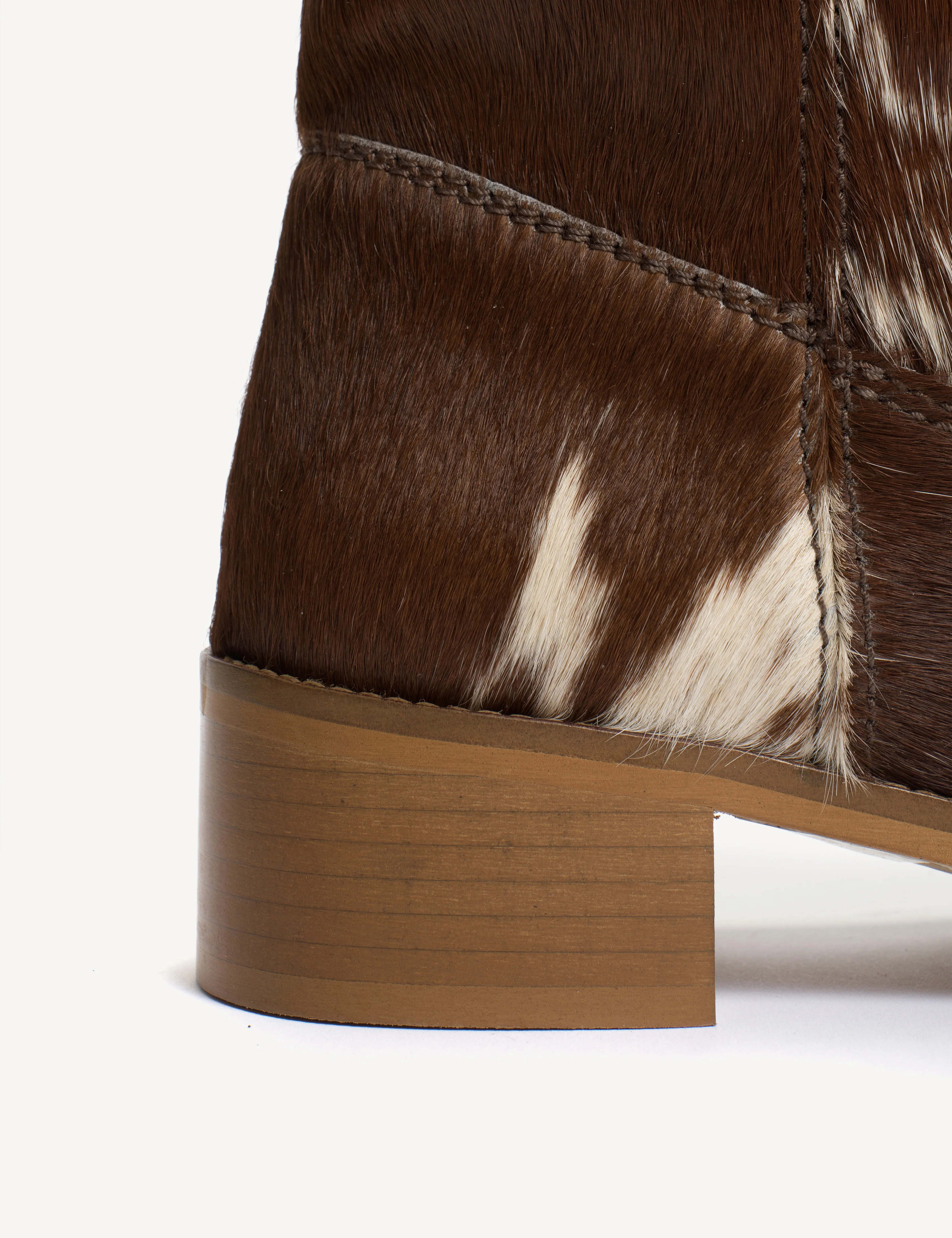 Julia Gaucho Boot In Brown Shades Cow Fur - Image 11