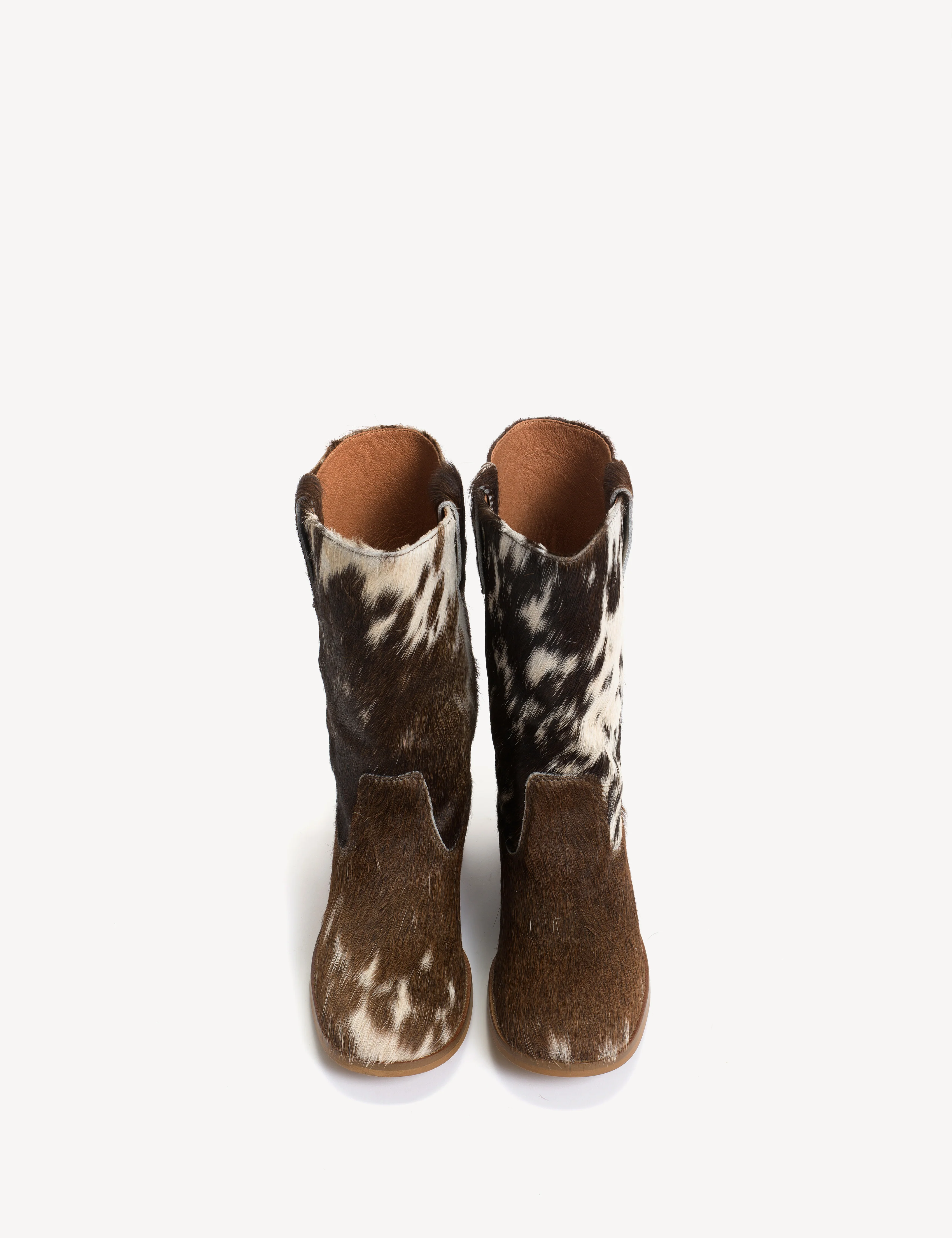 Julia Gaucho Boot In Brown Shades Cow Fur - Image 13
