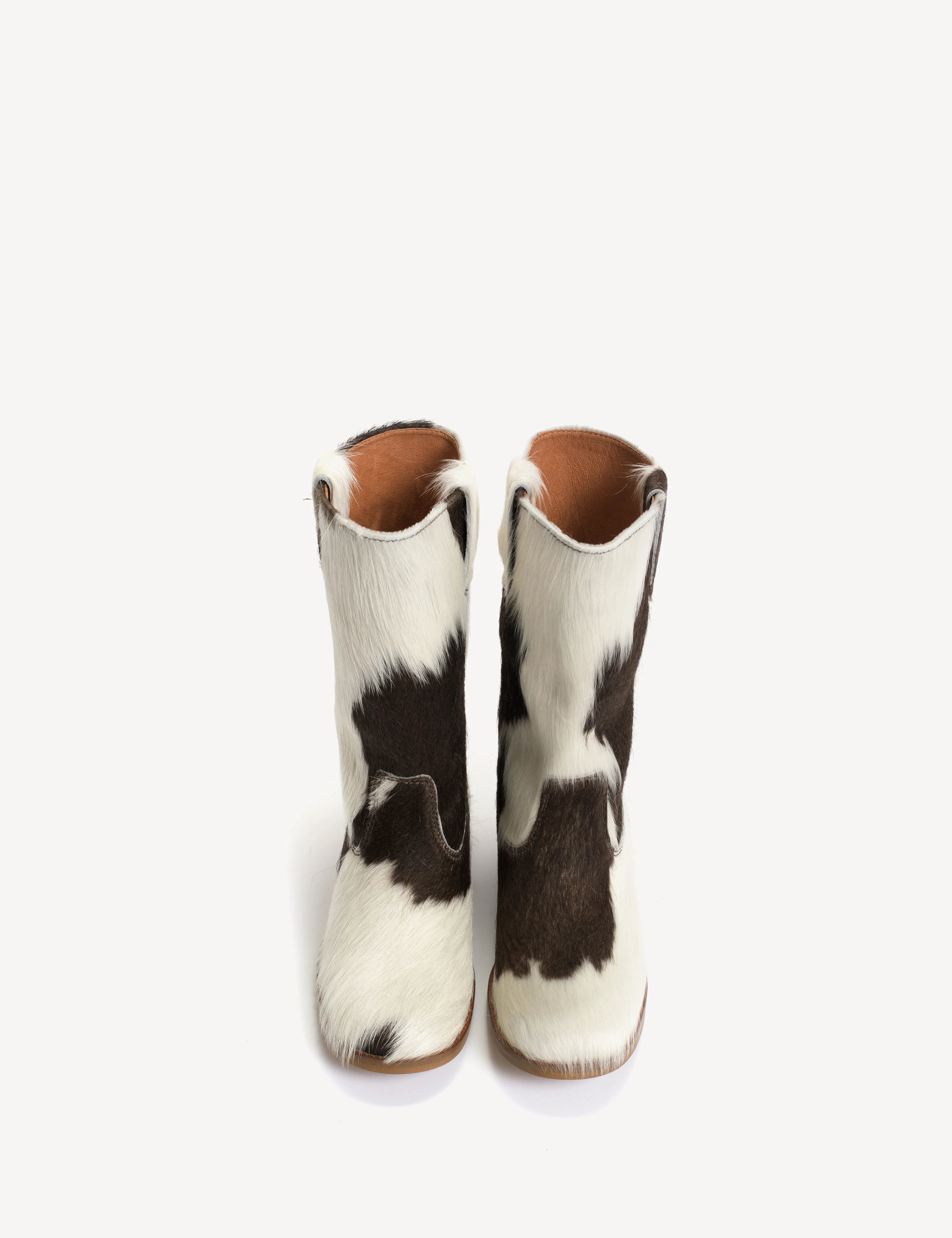 Julia Gaucho Boot In Brown Shades Cow Fur - Image 15