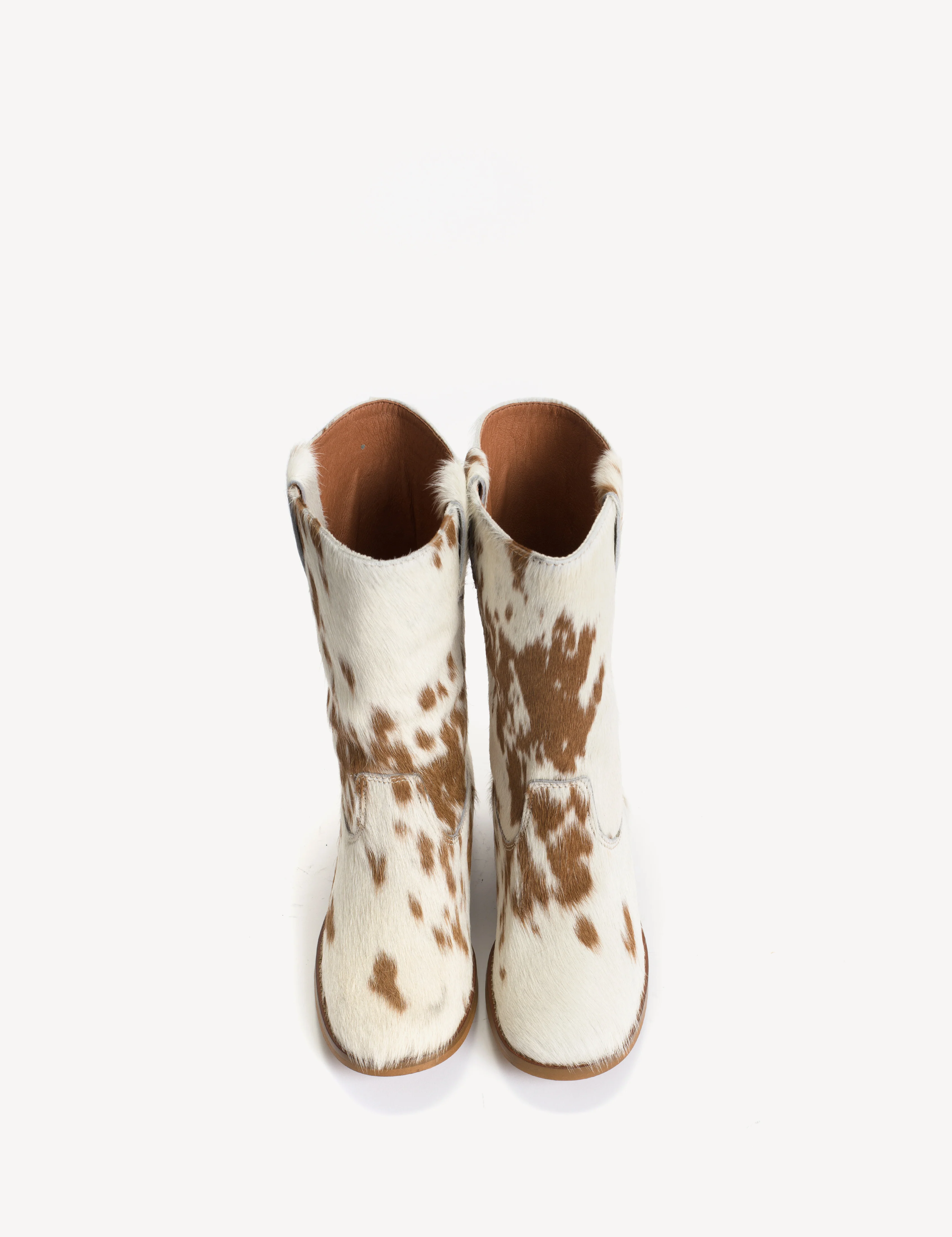 Julia Gaucho Boot In Brown Shades Cow Fur - Image 16