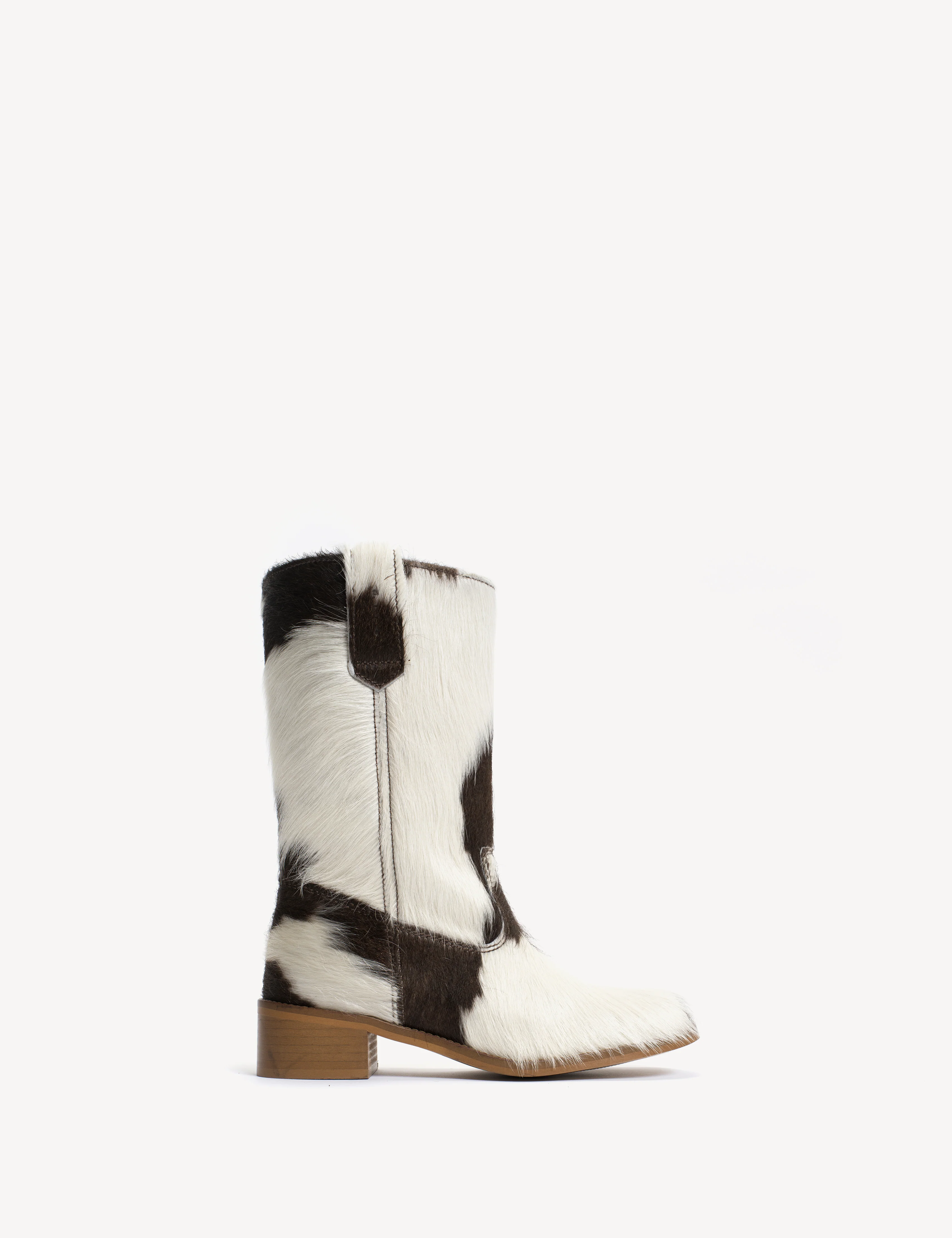 Julia Gaucho Boot In Brown Shades Cow Fur - Image 6