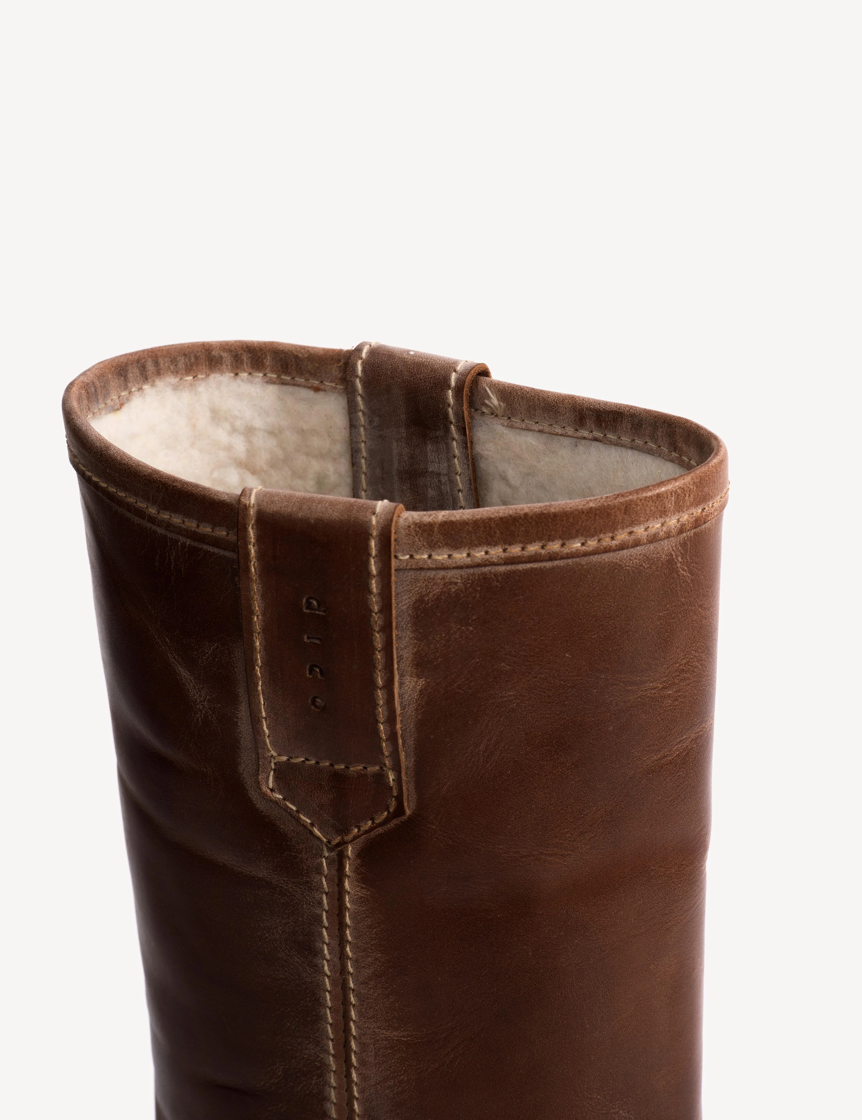 Kimmi Boot In Cognac Escovado Leather - Image 6