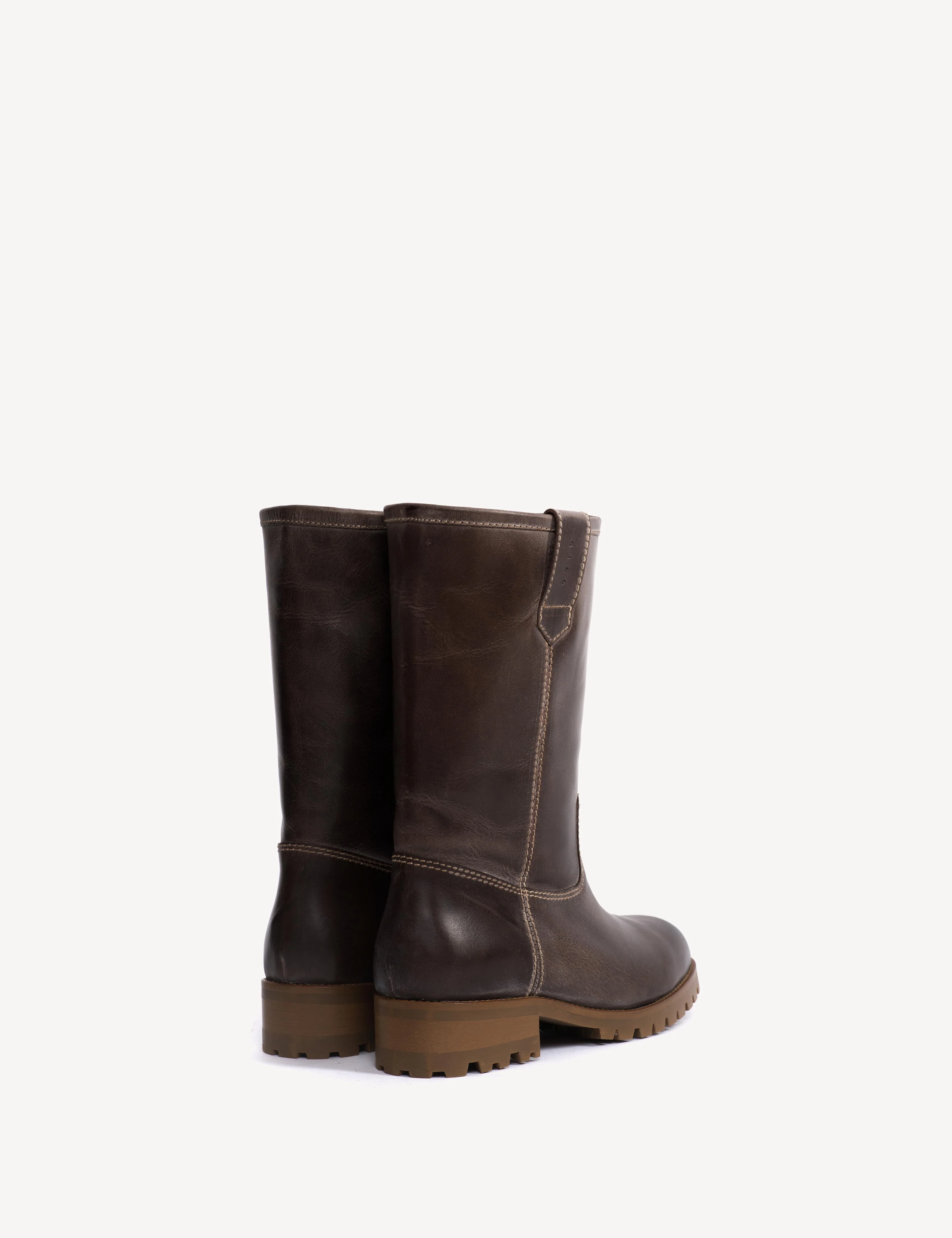Kimmi Boot In Dark Brown Escovado Leather - Image 3