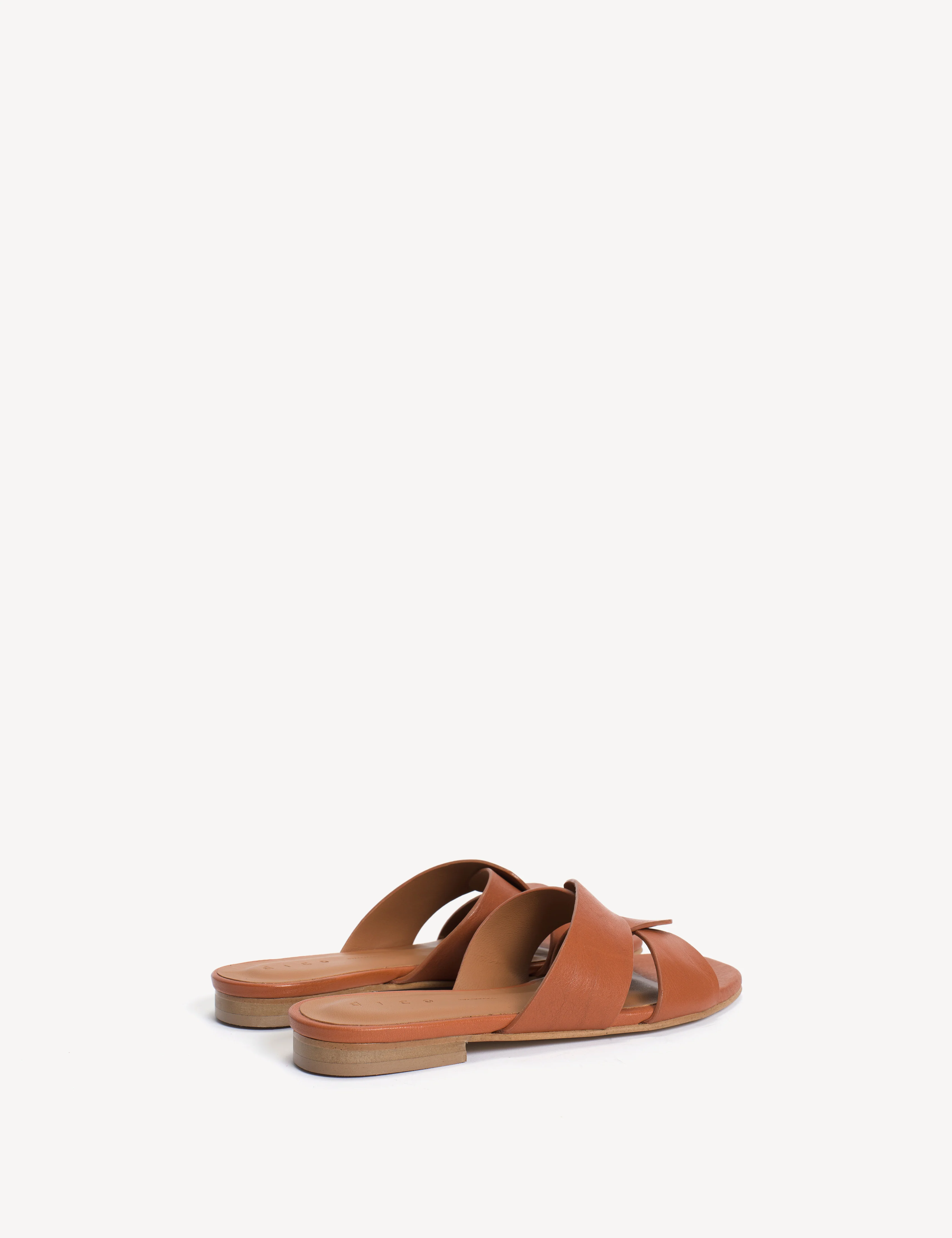 Lulu Mule In Dark Tan Calfskin - Image 3