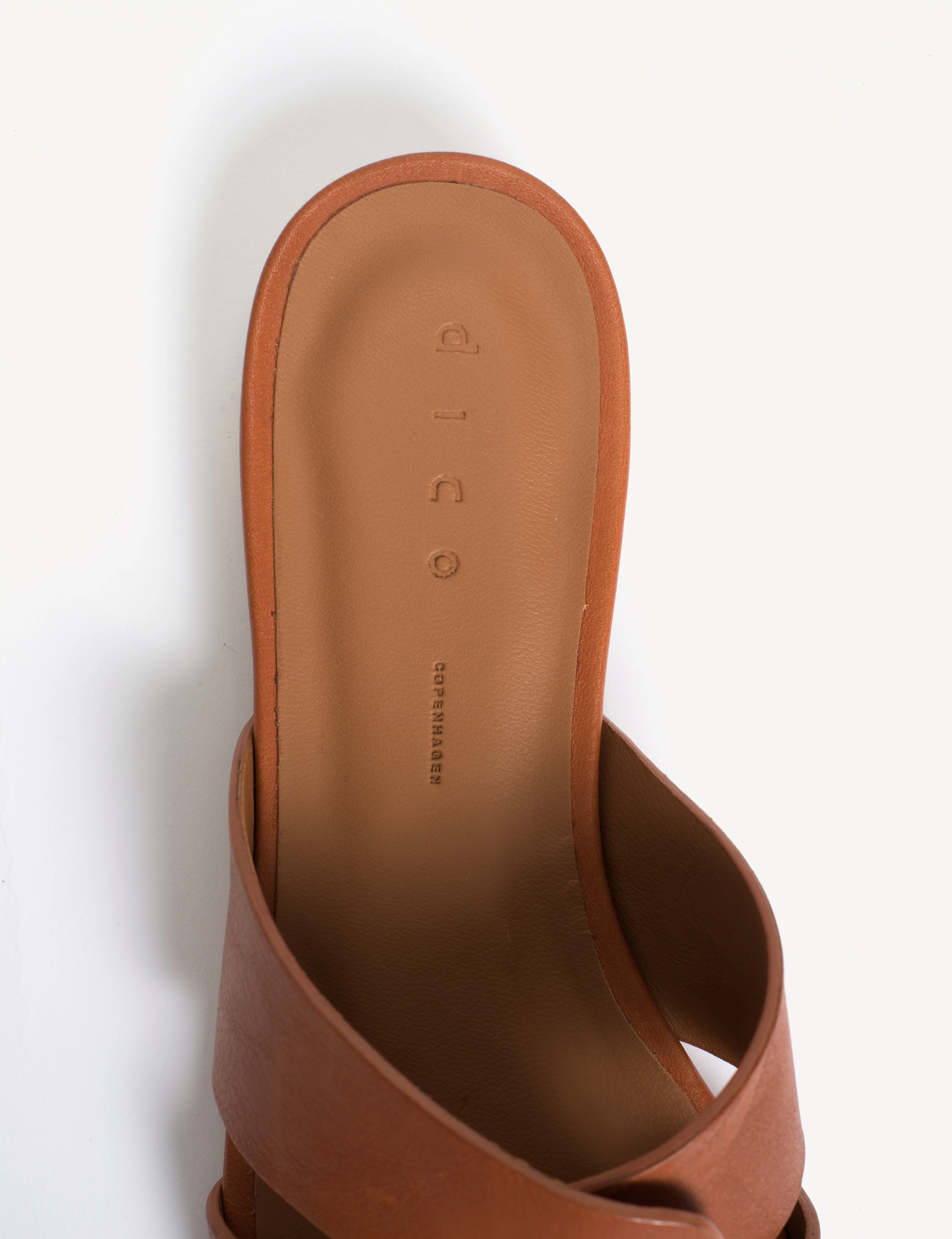 Lulu Mule In Dark Tan Calfskin - Image 6