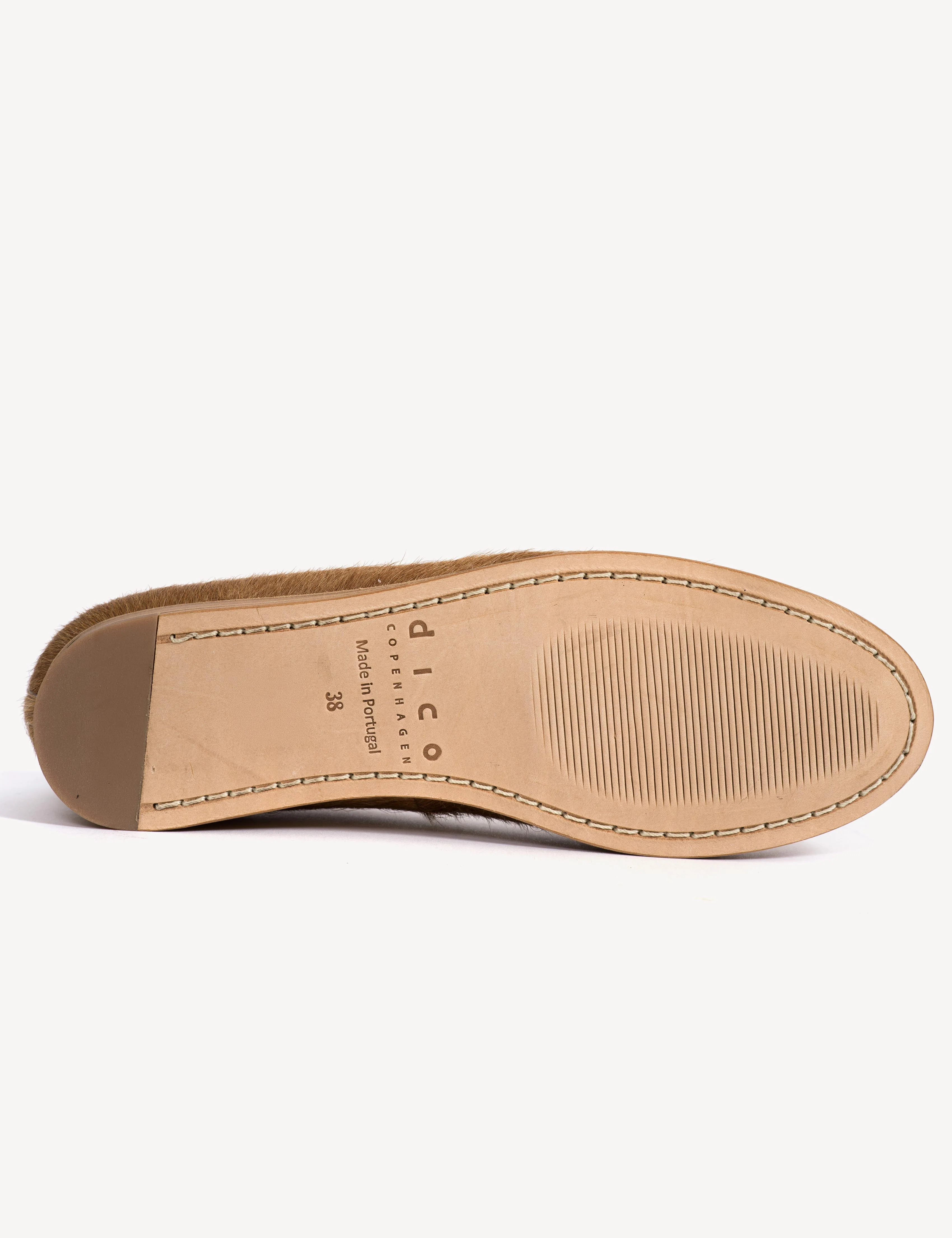 Mari Flats In Beige Shades Cow Fur - Image 8
