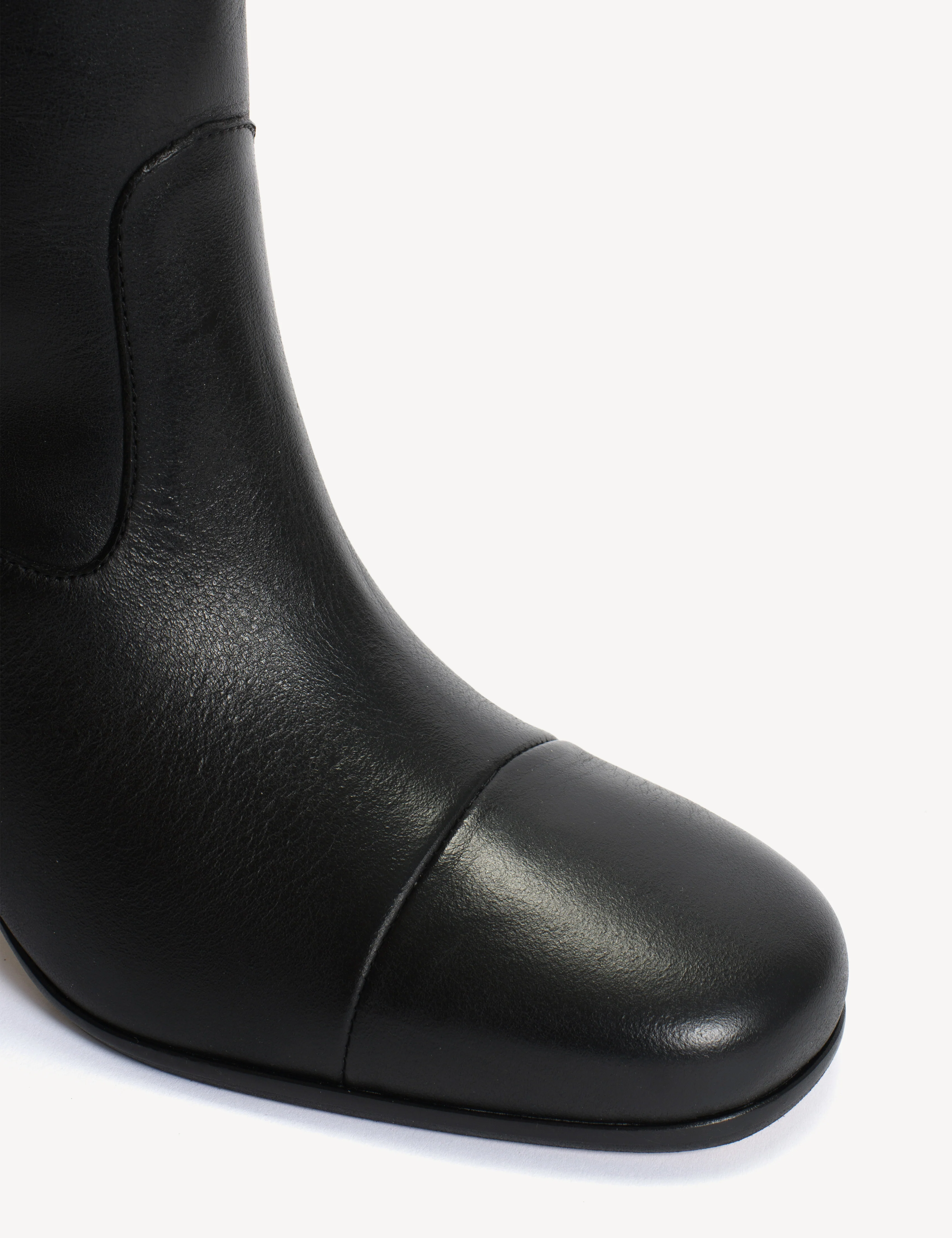 May Boot High In Black Calfskin - Image 6