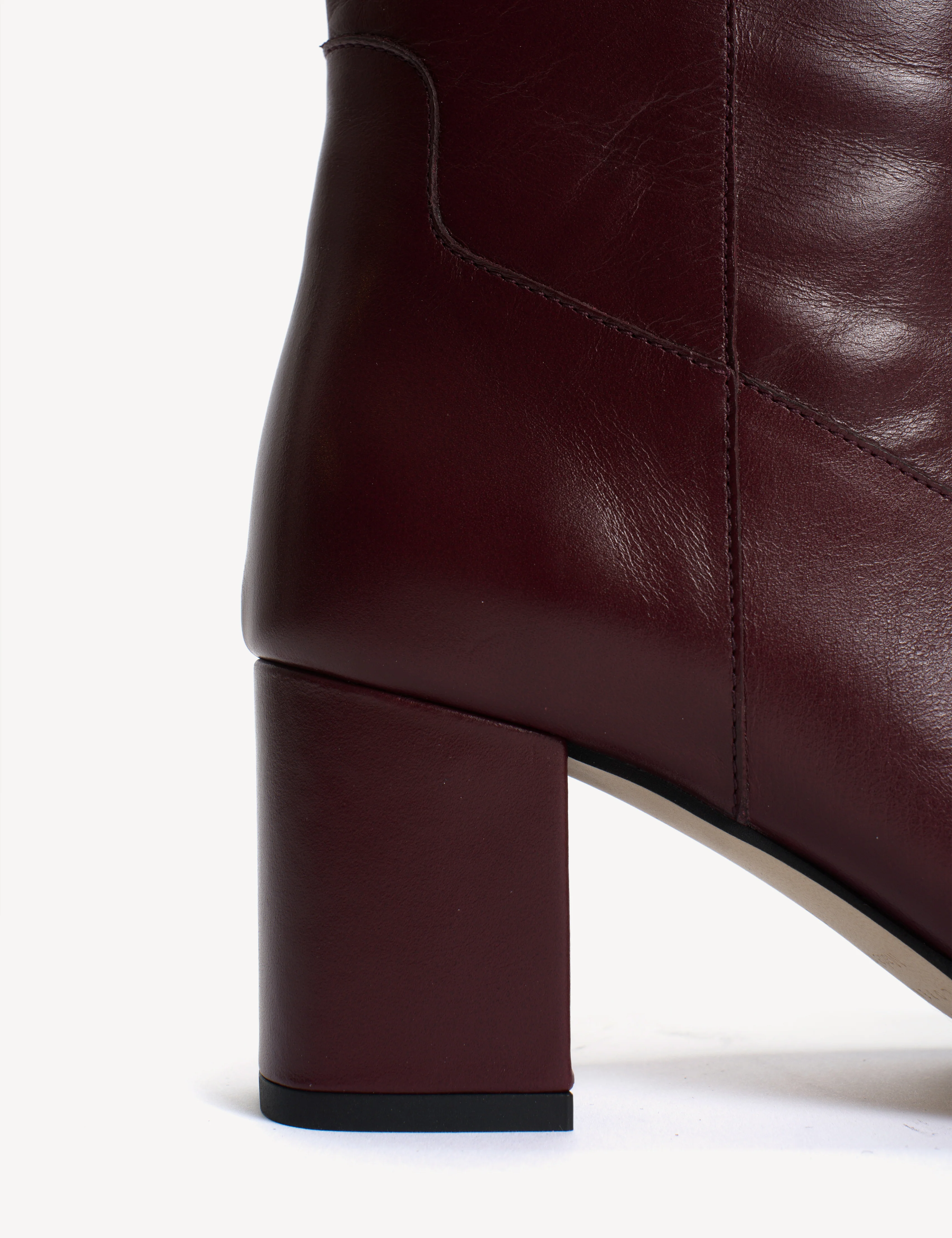 May Boot High In Bordeaux Calfskin - Image 7