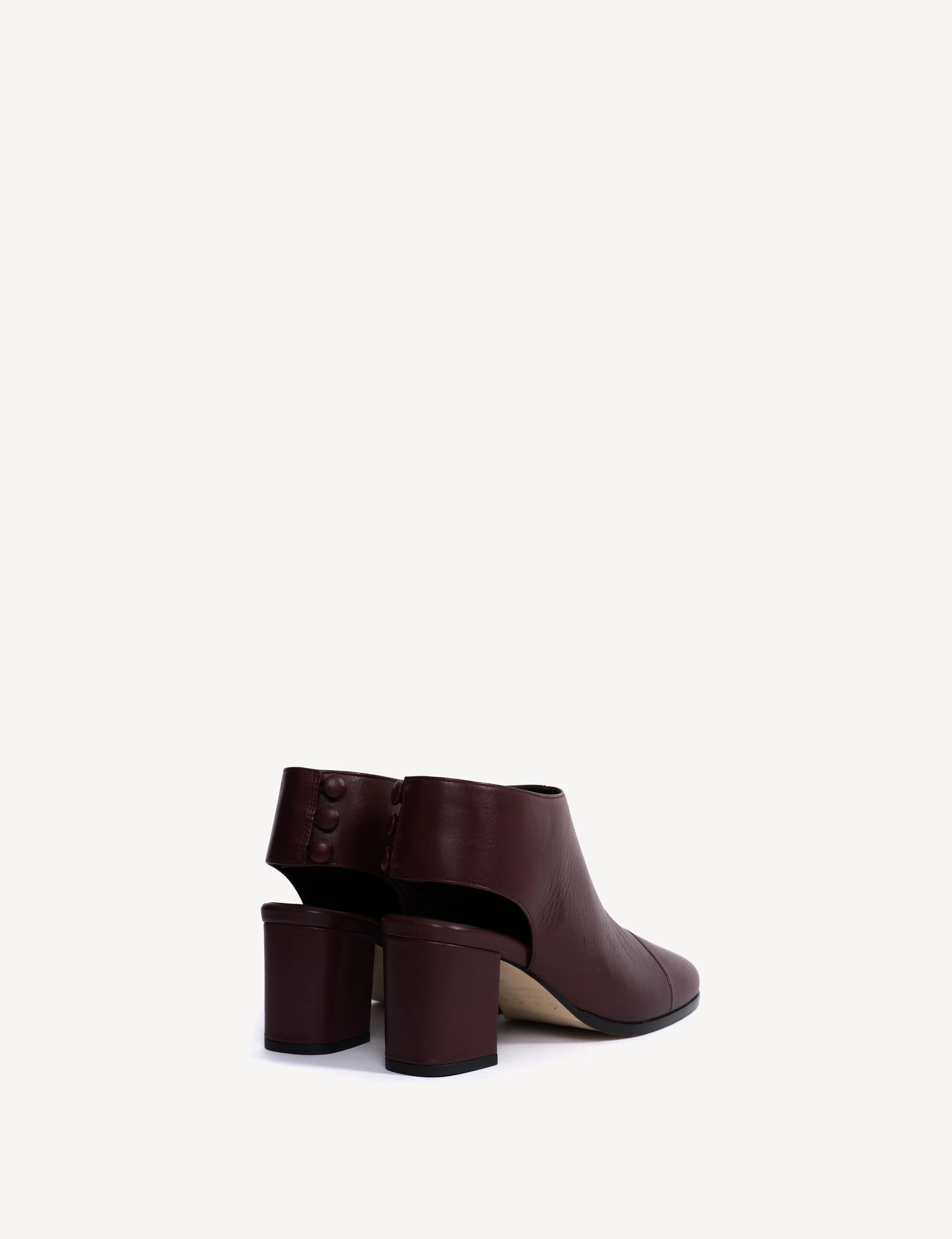 May Open Heel In Bordeaux Calfskin - Image 3