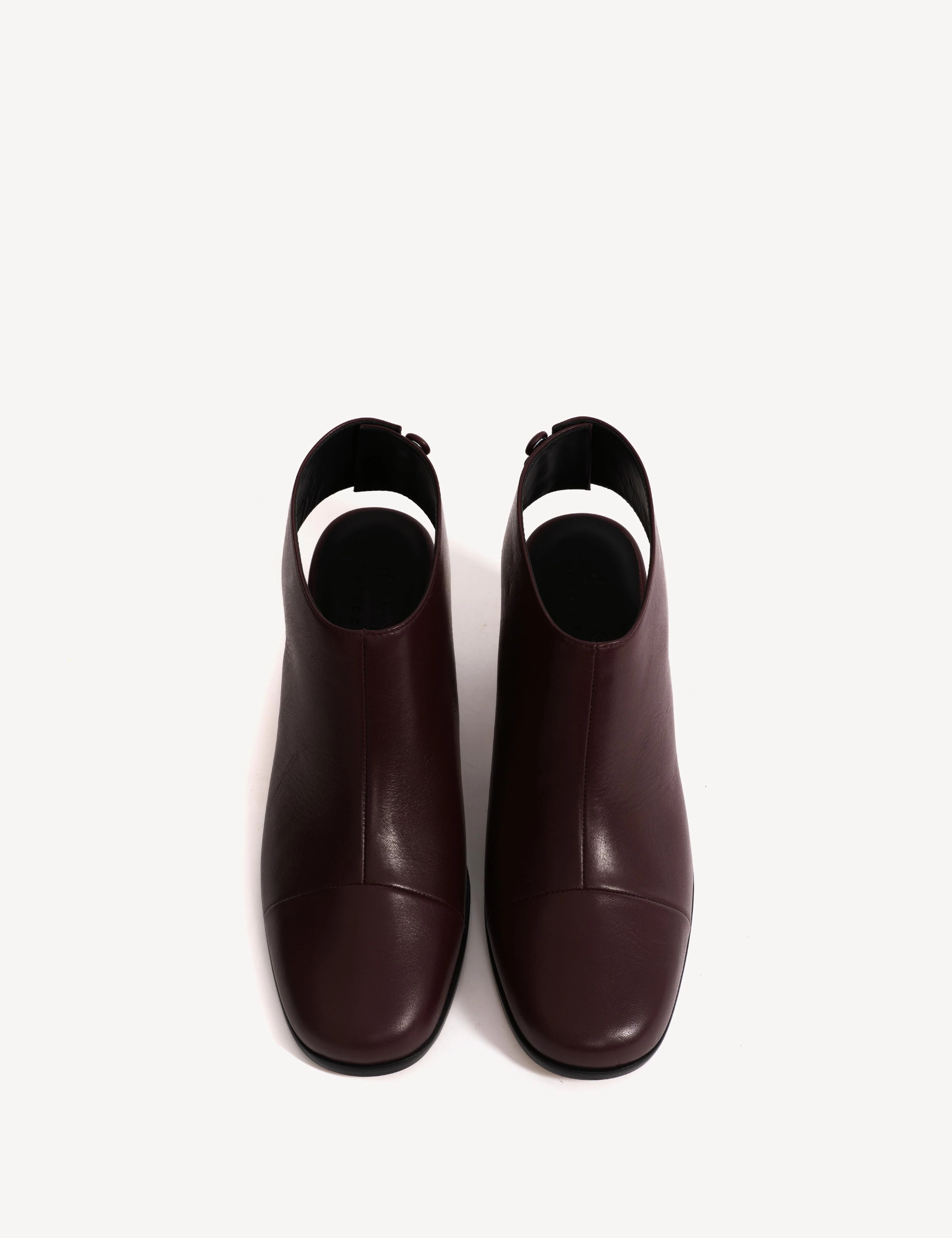 May Open Heel In Bordeaux Calfskin - Image 4