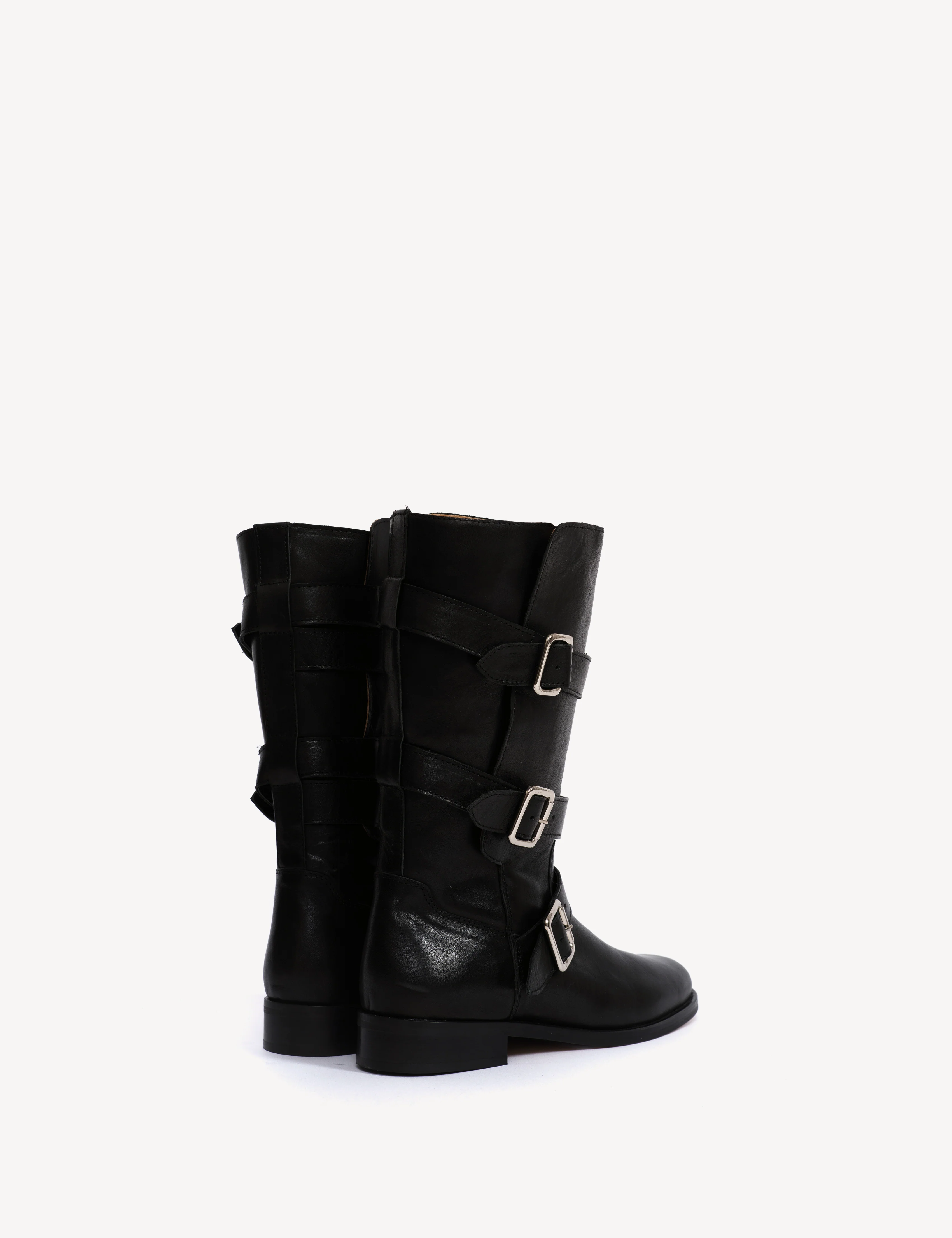Mia Boots In Black Calfskin - Image 4