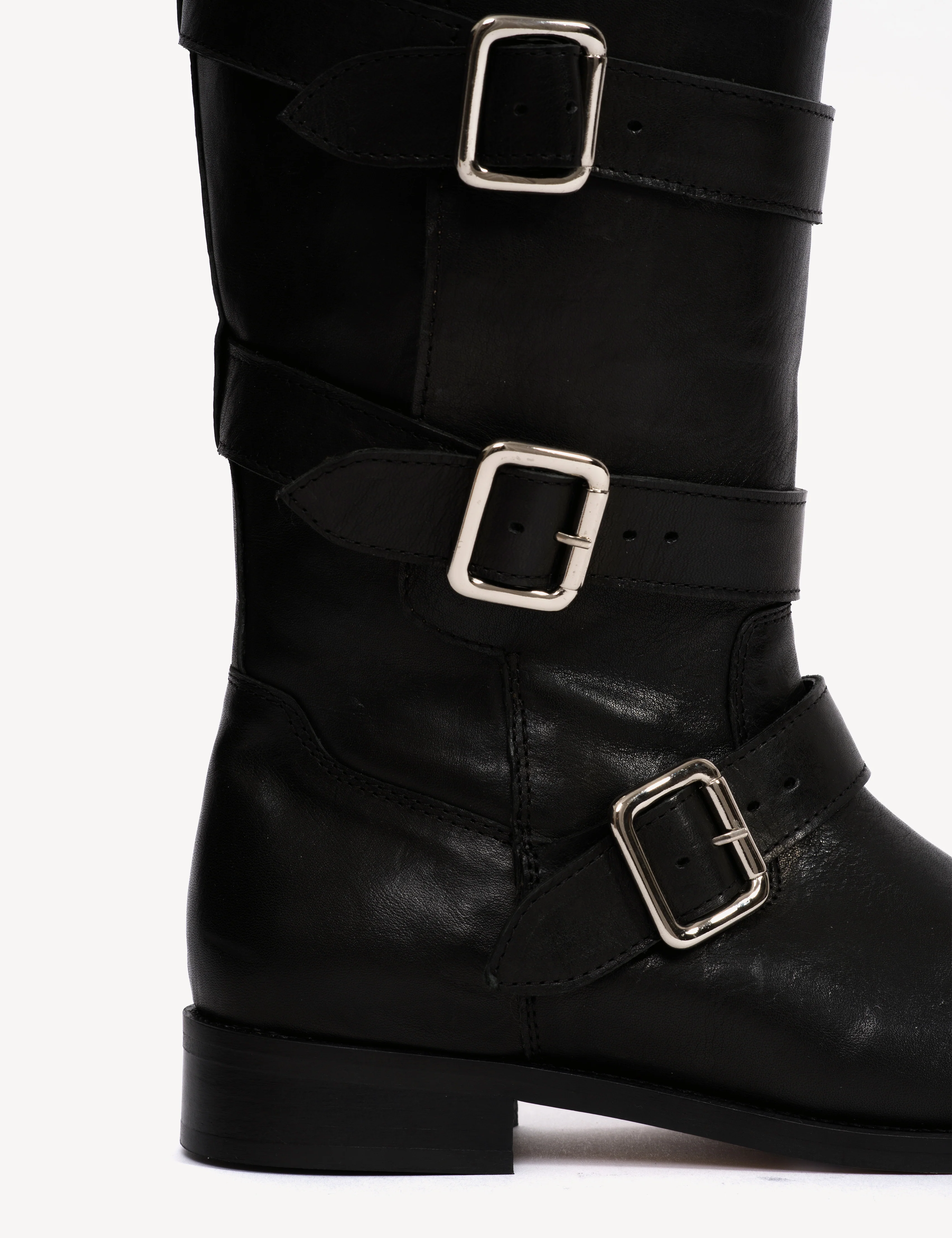 Mia Boots In Black Calfskin - Image 7