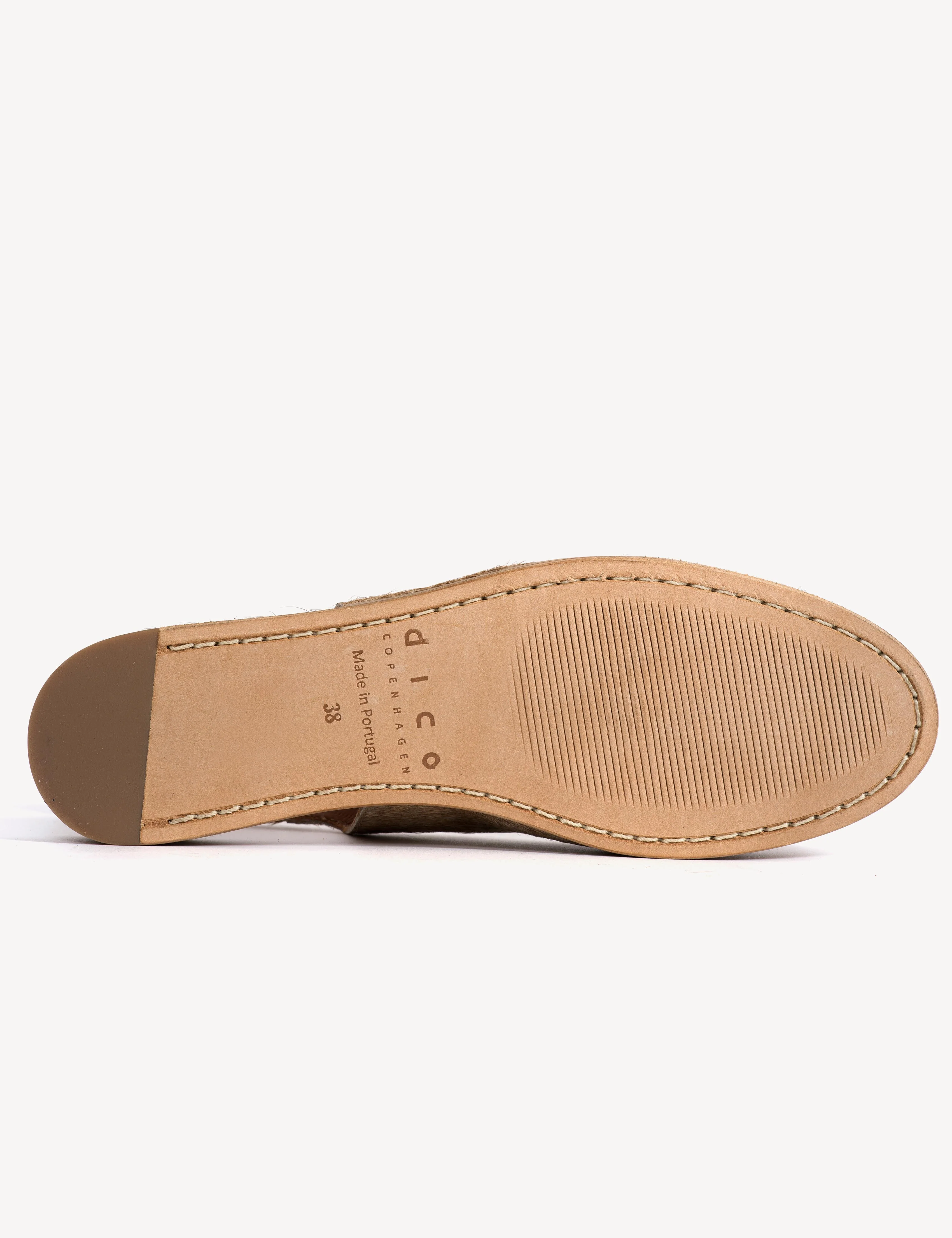 Moa Slingback Flats In Beige Shades Cow Fur - Image 7
