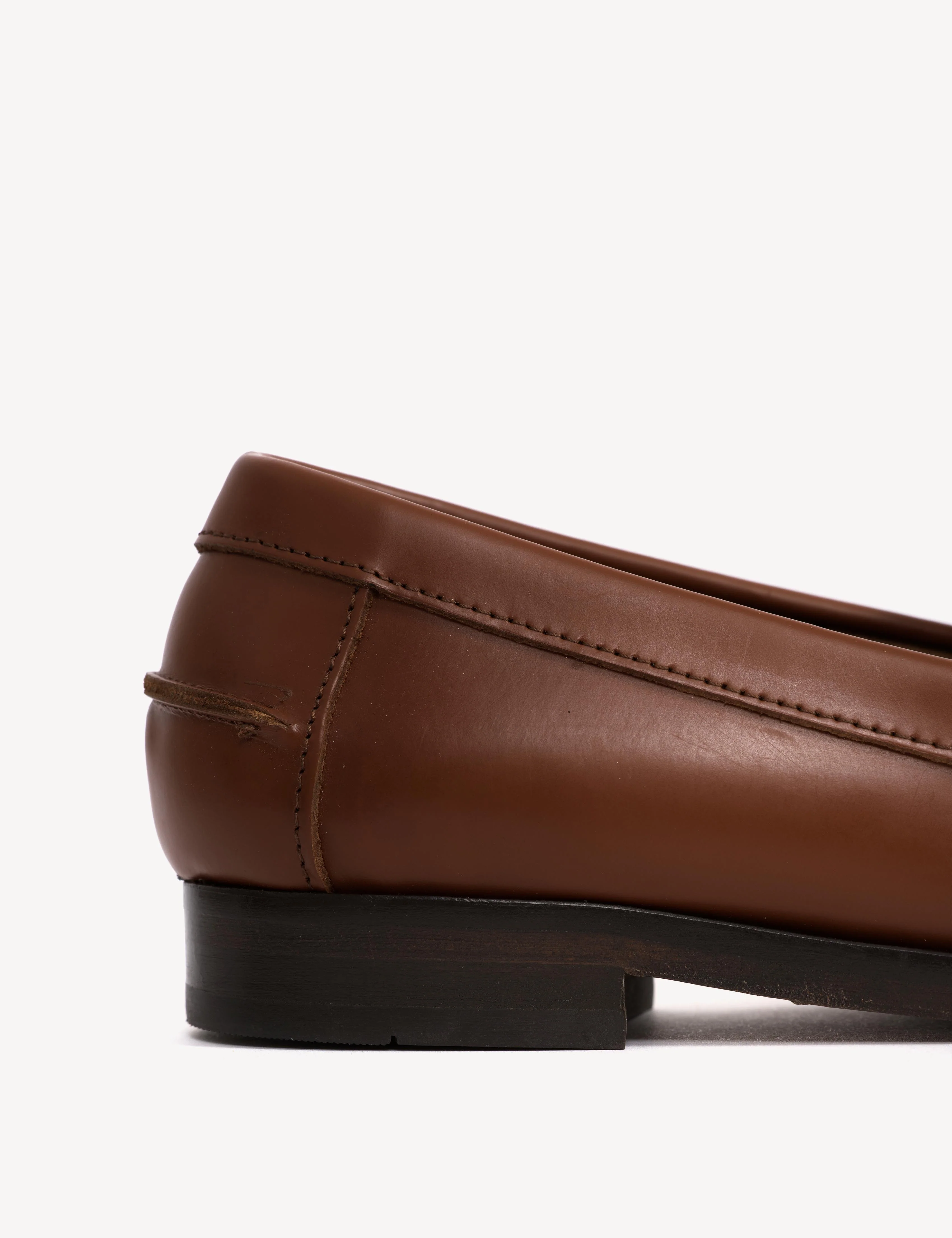 Moccasin Loafer With Fringes & Tassels In Hazelnut Polido Leather - Image 6